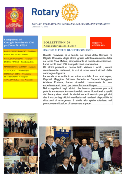 bollettino n.20 - Rotary Appiano Gentile