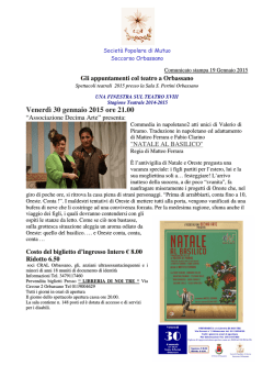 Associazione Decima Arte” presenta: Natale al basilico