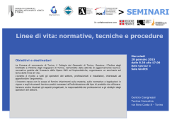 Scarica il programma - Ordine Architetti Torino