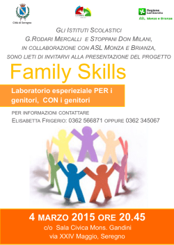 4 MARZO 2015 ORE 20.45 - "Stoppani" Seregno Istituto