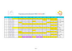 Programma mensile allenamenti CRGR: febbraio 2015