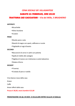 men&ugrave; - gp villasantese