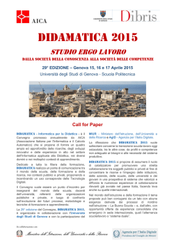 Scarica la Call For Paper - didamatica 2015
