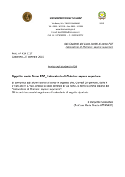 Read more.. - Liceo Scientifico "GC Vanini"