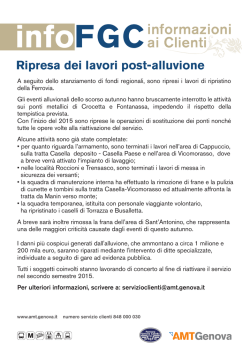 infoFGCinformazioni ai Clienti