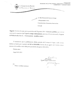 Convocazione- modifica orario