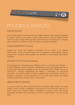 POLICIES E STATUTO