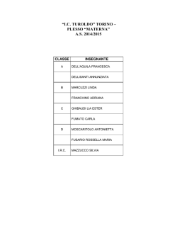 Docenti Materna per Classe