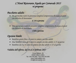 Carnevale - Hotel Aquila