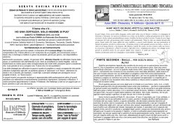 Foglio settimana 8 febbraio 2015