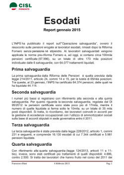 report esodati 2015