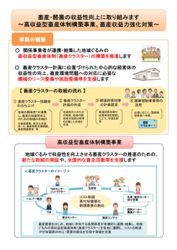 畜産・酪農の収益性向上（PDF：652KB）