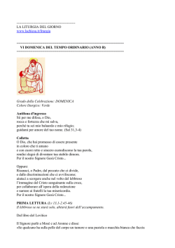 Il foglietto della Messa