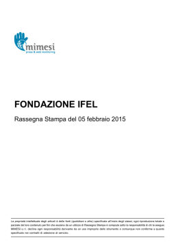 FONDAZIONE IFEL