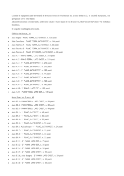 Aule - Universit&agrave; degli Studi di Brescia