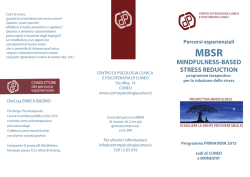 sciogliere la mente per vivere meglio