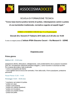 SCUOLA DI FORMAZIONE TECNICA
