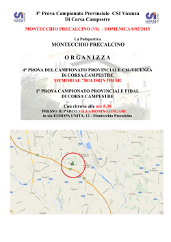 Programma - Union Creazzo