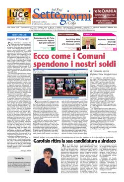 Ecco come i Comuni spendono i nostri soldi EditorialE