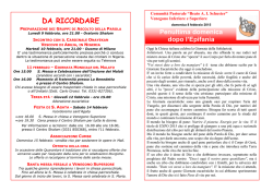 DA RICORDARE - Parrocchia Venegono