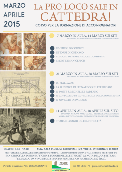 CATTEDRA! - Comune di Cornate d`Adda