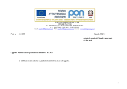 Pubblicazione graduatoria definitiva R.S.P.P