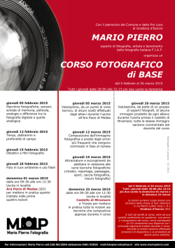 Scarica qui la locandina del corso