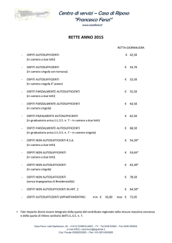 rette 2015 - Casa Fenzi Conegliano