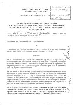 convenzione - Ordine degli Avvocati di Prato