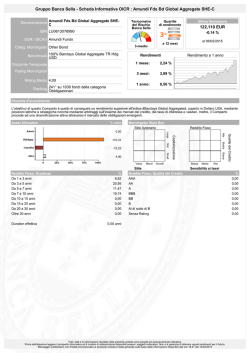 Scheda Informativa OICR : Amundi Fds Bd Global