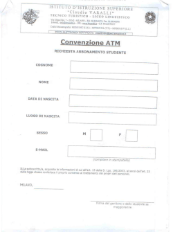 atm - Comitato Genitori IIS Varalli