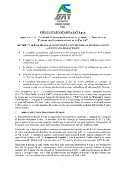 Comunicato SAT