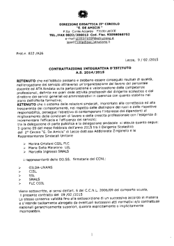 Contratto Integrativo 14.15 - direzione didattica secondo circolo