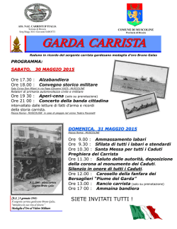 anche qui leggete il Volantino - Associazione Nazionale Carristi d