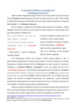 La questione filologica e geografica del &ldquo;navifragum