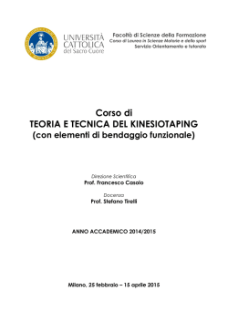 Bando - Universit&agrave; Cattolica del Sacro Cuore