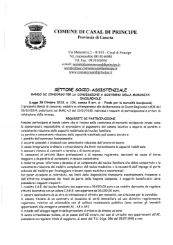 Bando - Comune di Casal di Principe