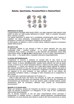Salute e paramorfismi