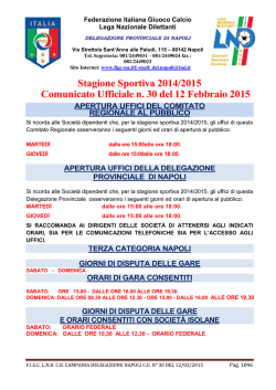 C.U. 30 DEL 12-02-2015