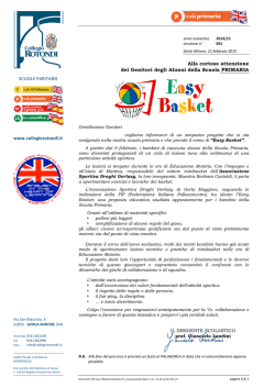 SCUOLE PARITARIE www.collegiorotondi.it Alla cortese attenzione