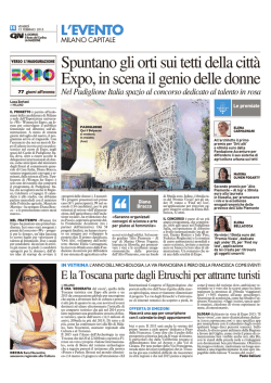 Spuntano gli orti sui tetti della citt&agrave; Expo, in scena il genio delle donne