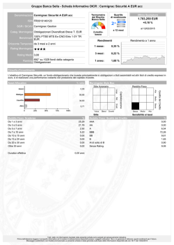 Gruppo Banca Sella - Scheda Informativa OICR : Carmignac
