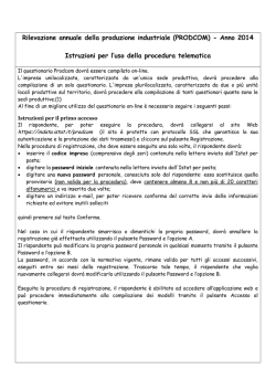 Istruzioni procedura telematica