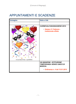 APPUNTAMENTI E SCADENZE