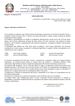 CIRCOLARE n - isis "giulio natta"