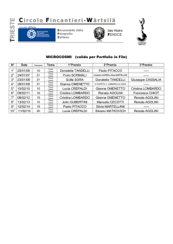 qui l`Albo d`Oro - circolo fincantieri wartsila