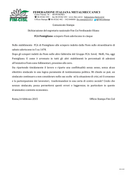 FCA Pomigliano-sciopero Fiom Uliano