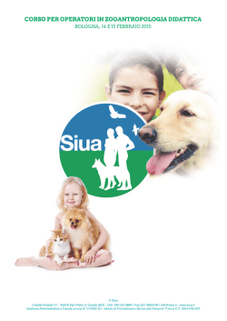corso per operatori in zooantropologia didattica