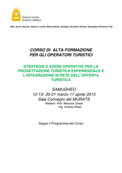 Programma del Corso