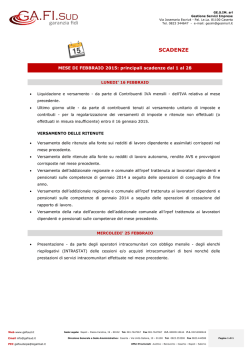 Febbraio - GA.FI.Sud